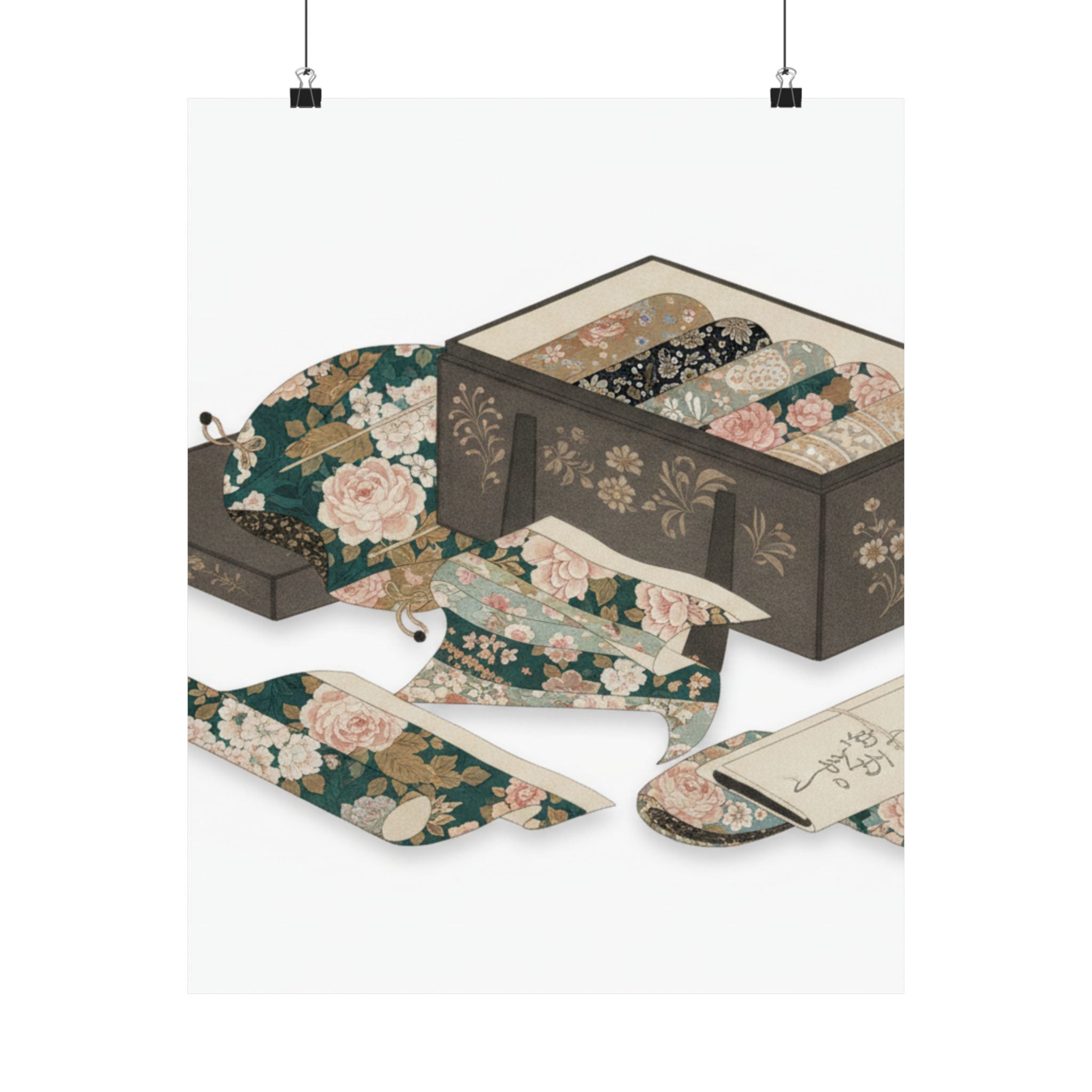 Ecommerce Main — Box With Draperies — Matte Poster