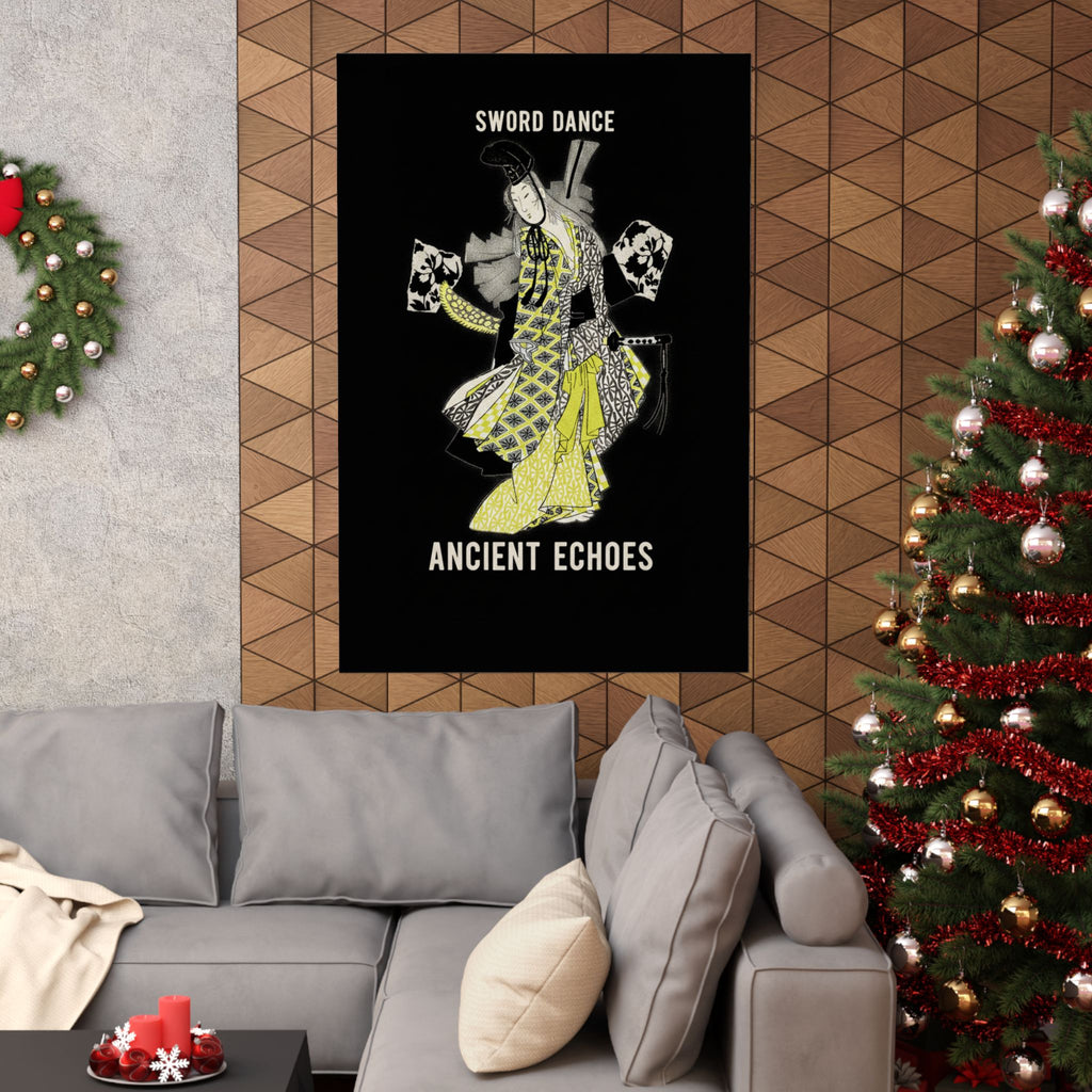 Streetwear Collage — Dancing Girl Wearing A Sword — Matte Poster
