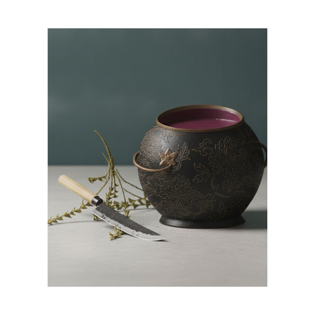 Product Marketing — Vase And Kitchen Knife — Matte Poster