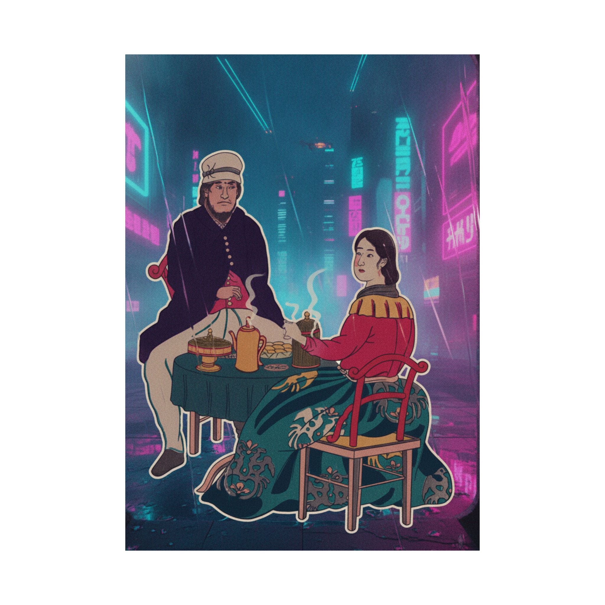 Neon Noir — Amerikajin — Matte Poster