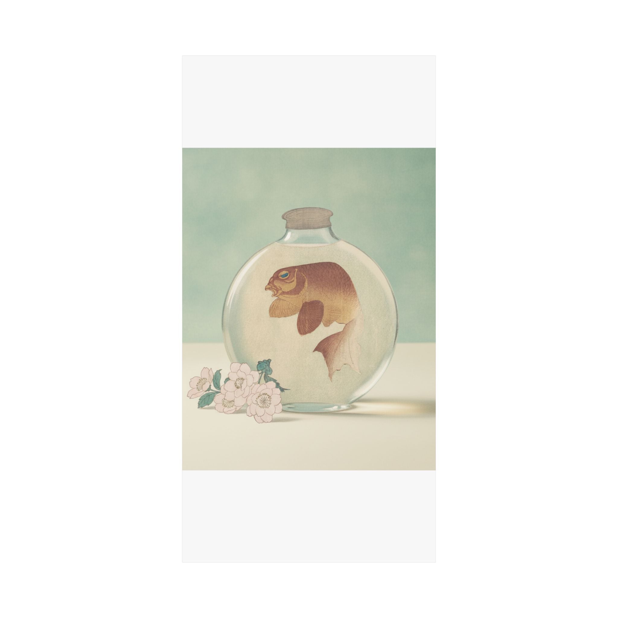 Product Marketing — Gold-Fish In A Glass Bottle — Matte Poster