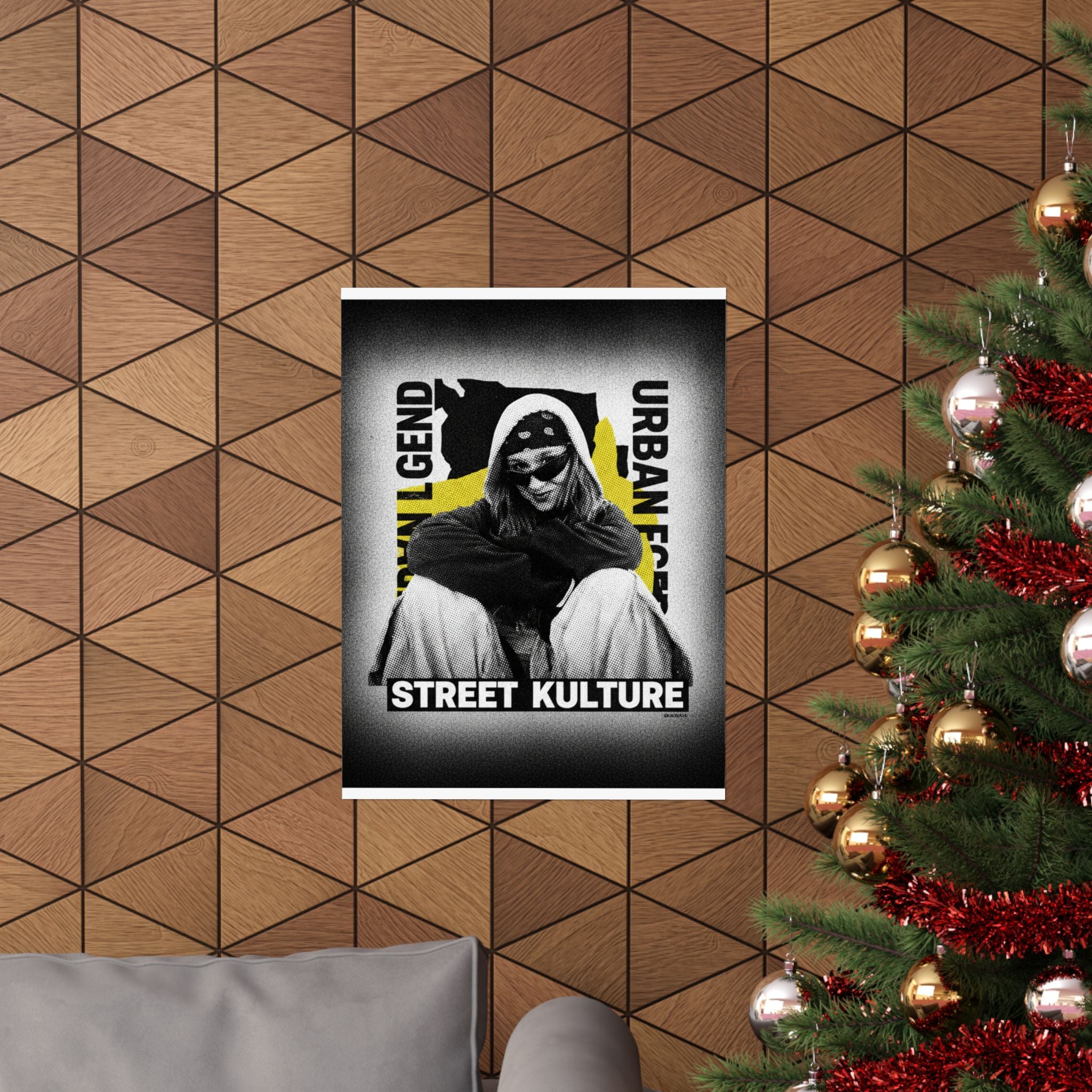 Streetwear Collage — Person — Matte Poster