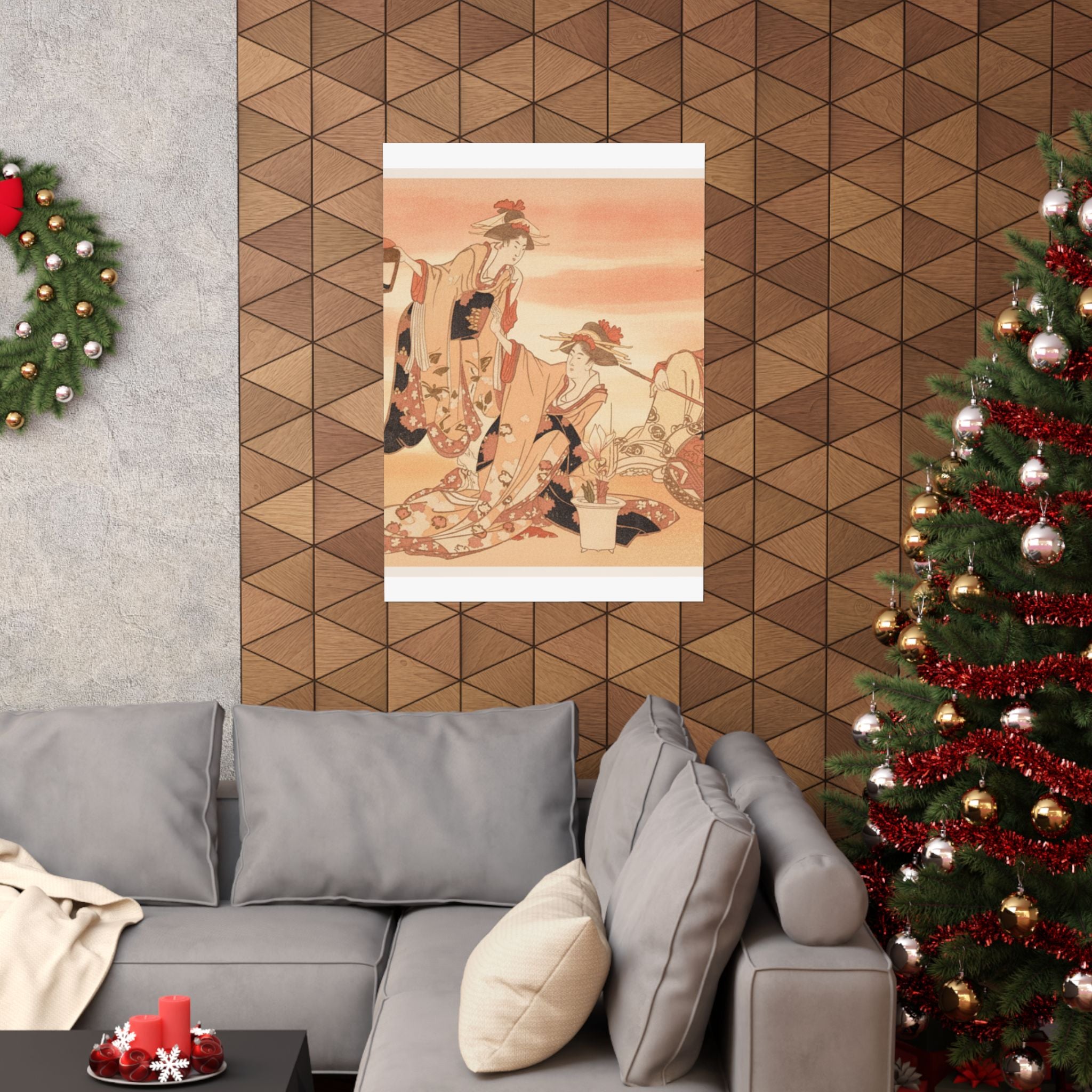 Southern Sunset — Three Young Ladies Visiting Together — Matte Poster