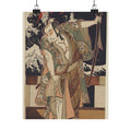 Japanese Street — The Third Otani Hiroji As A Samurai Of High Rank Standing In A Room — Matte Poster