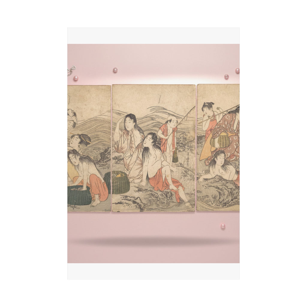 Product Marketing — Girl Fishers And Bathers — Matte Poster