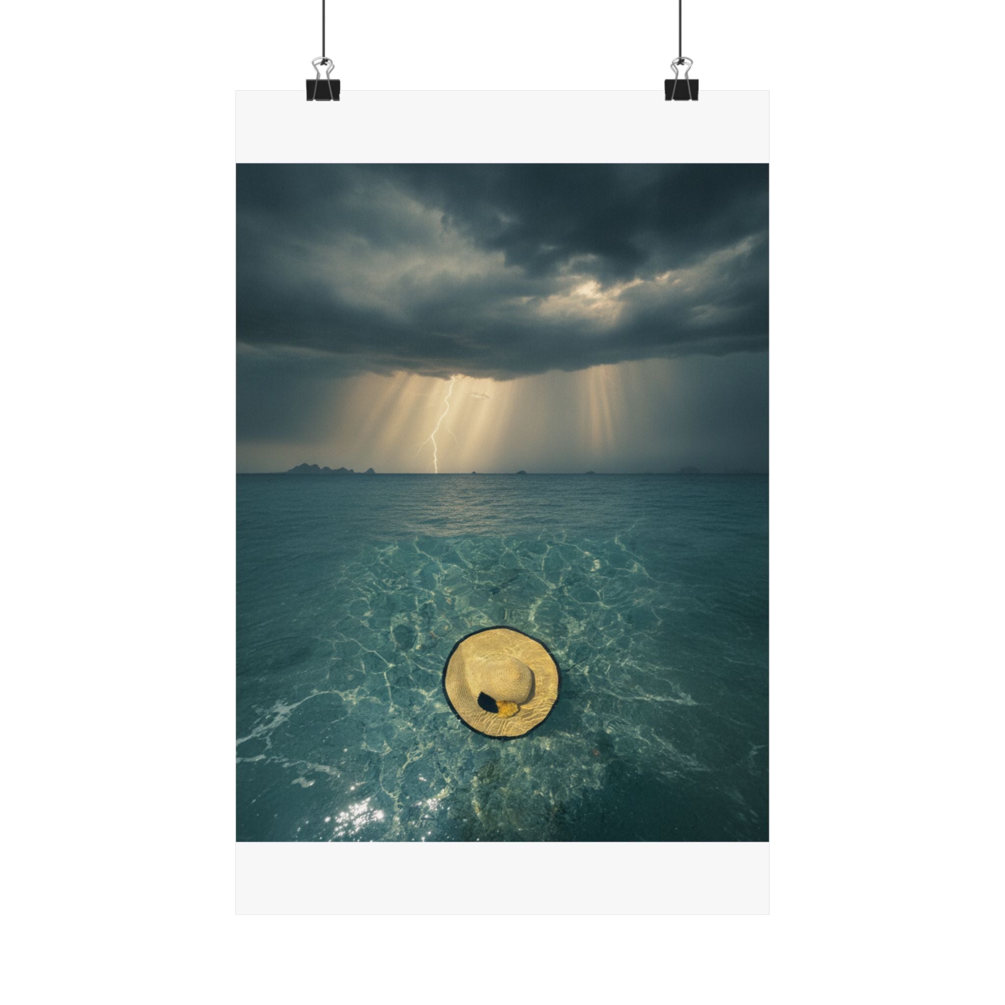 Dramatic Storm — Hat — Matte Poster