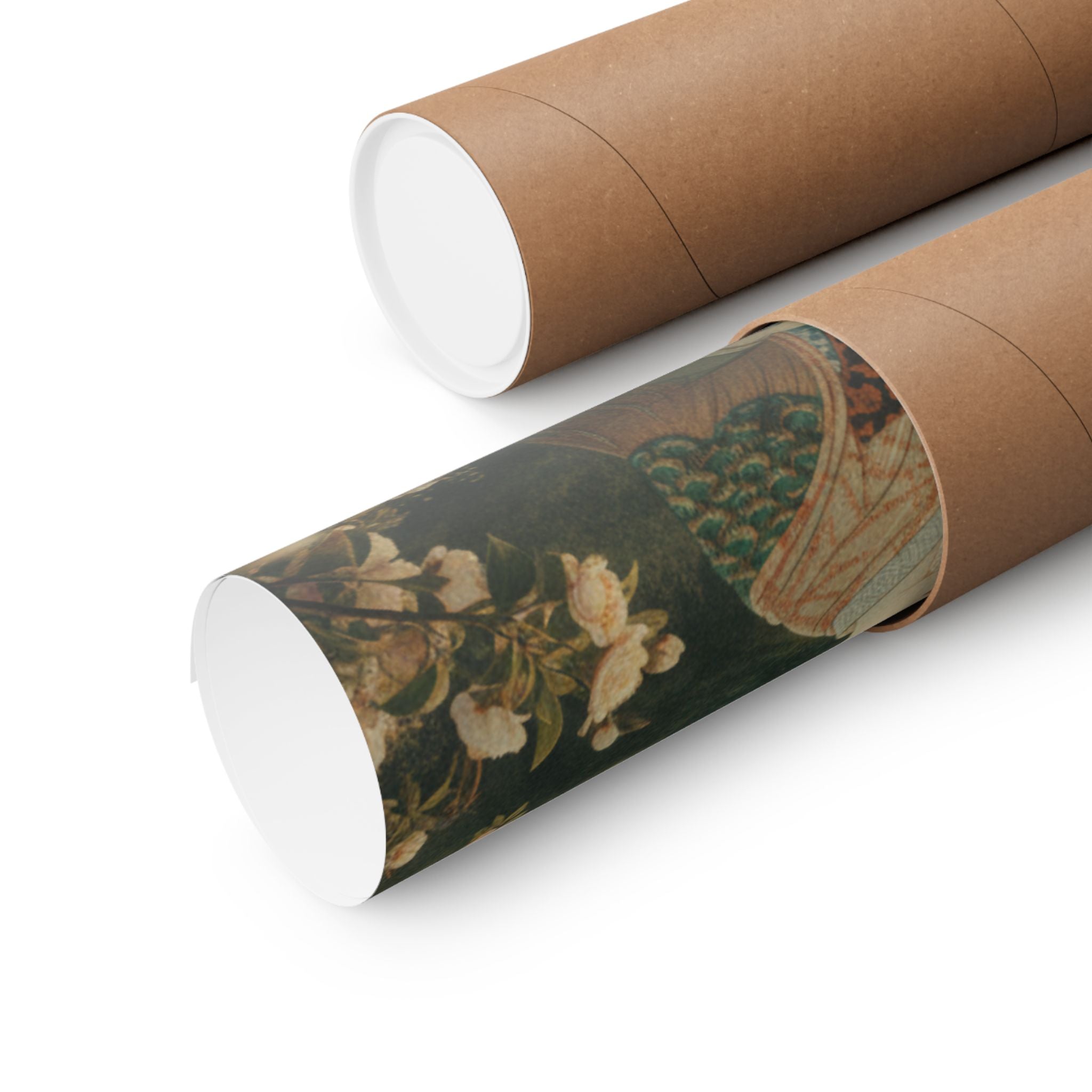 Scenic Nature — Courtesan With Book And Hair-Pin — Matte Poster