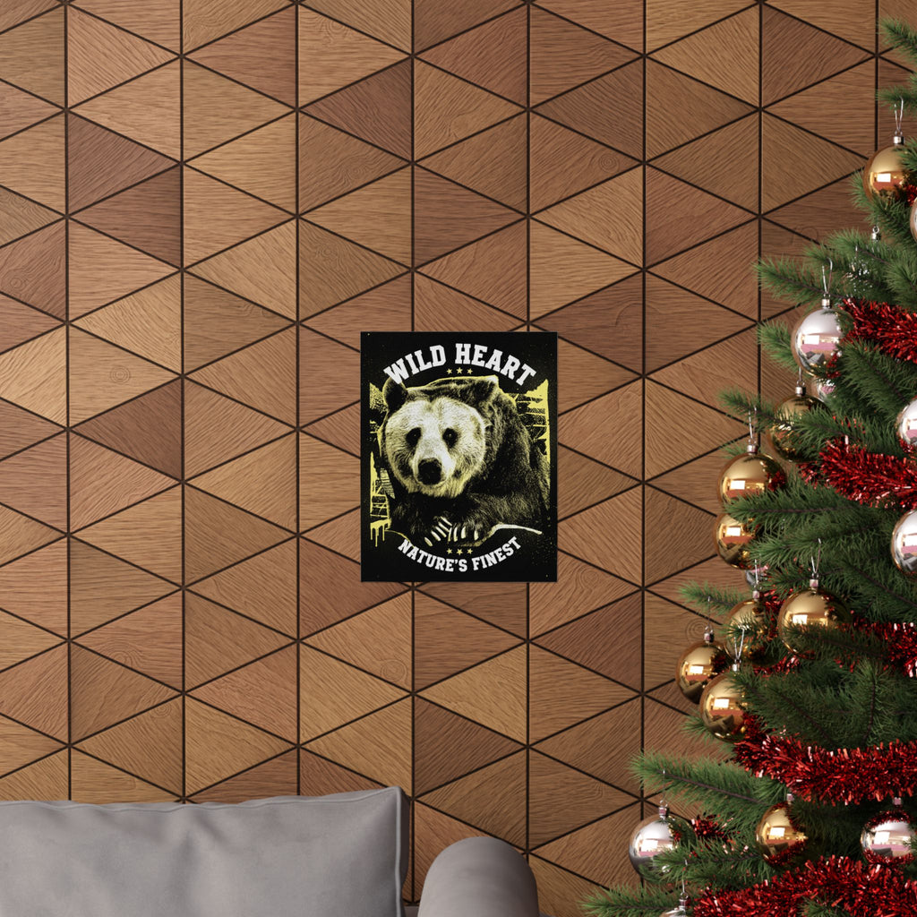 Streetwear Collage — Bear — Matte Poster