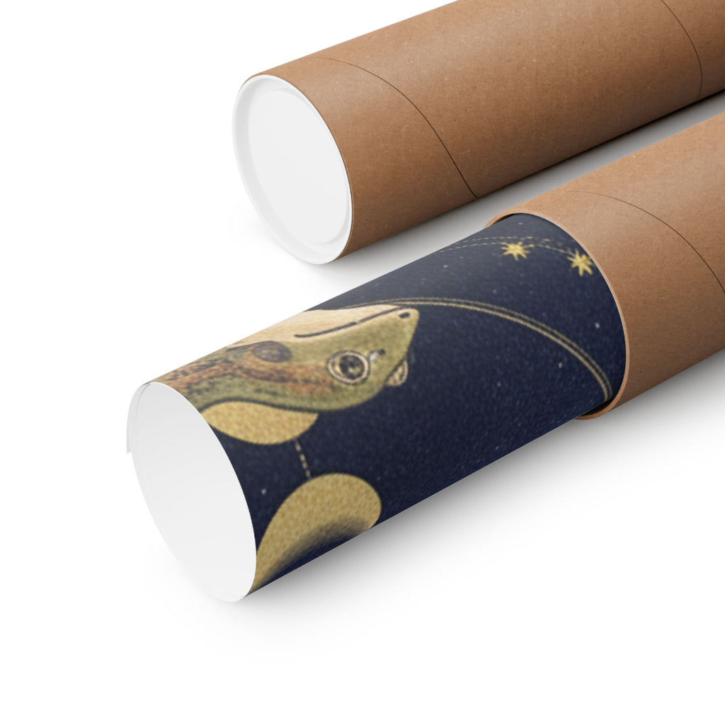 Celestial — Frog (Kaeru); Gold Beetle (Kogane Mushi), From The Picture Book Of Crawling Crea — Matte Poster