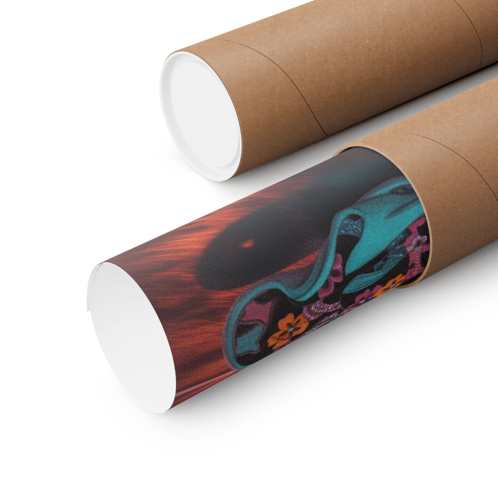Fast Furious — Woman Playing The Tsuzumi — Matte Poster