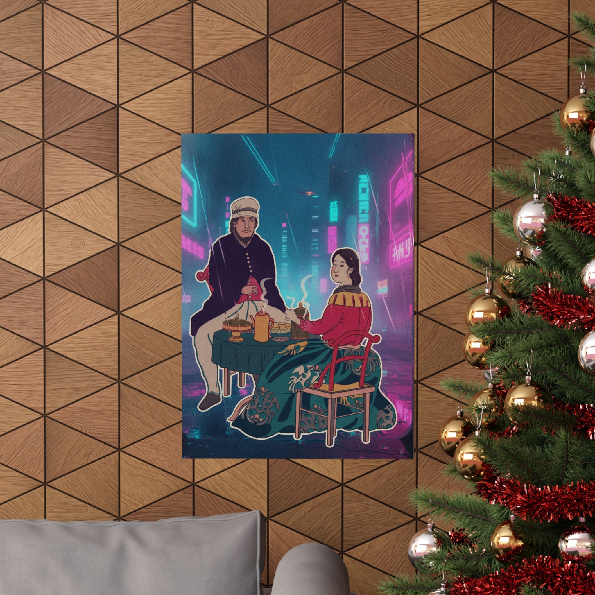 Neon Noir — Amerikajin — Matte Poster