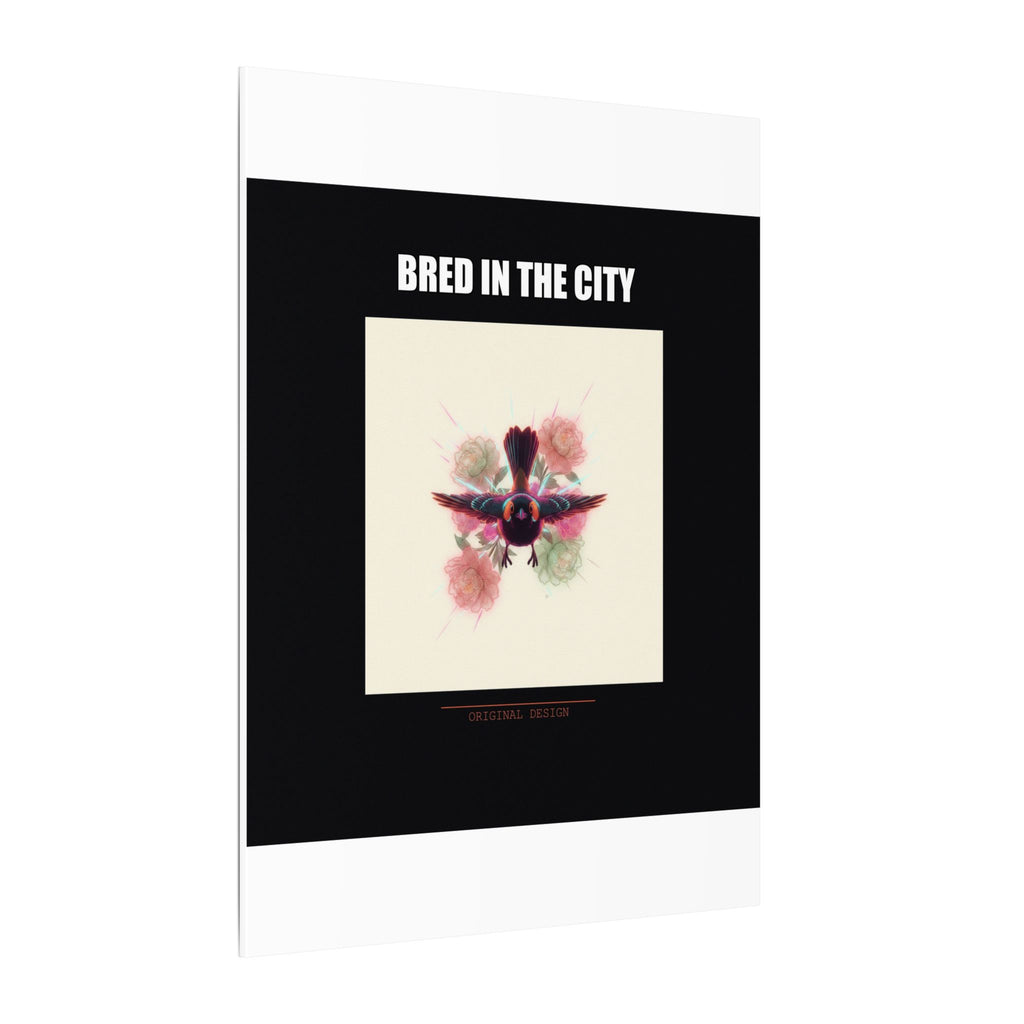 BRED IN THE CITY Flying Bird & Roses Matte Canvas