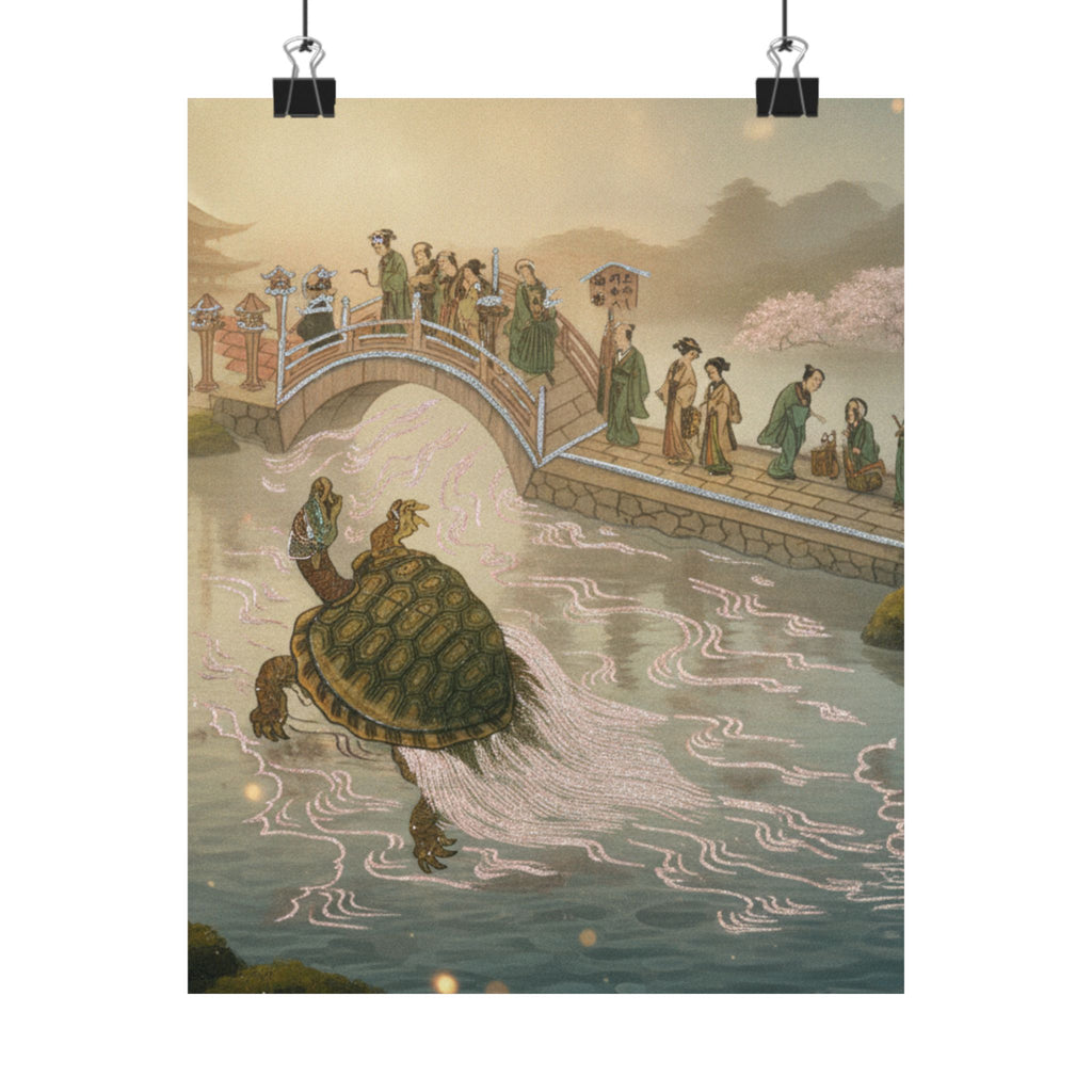 Scenic Nature — Shinabazu Benten Kaicho: Ceremony Of Worshipping Benten At Shinabazu Temple — Matte Poster