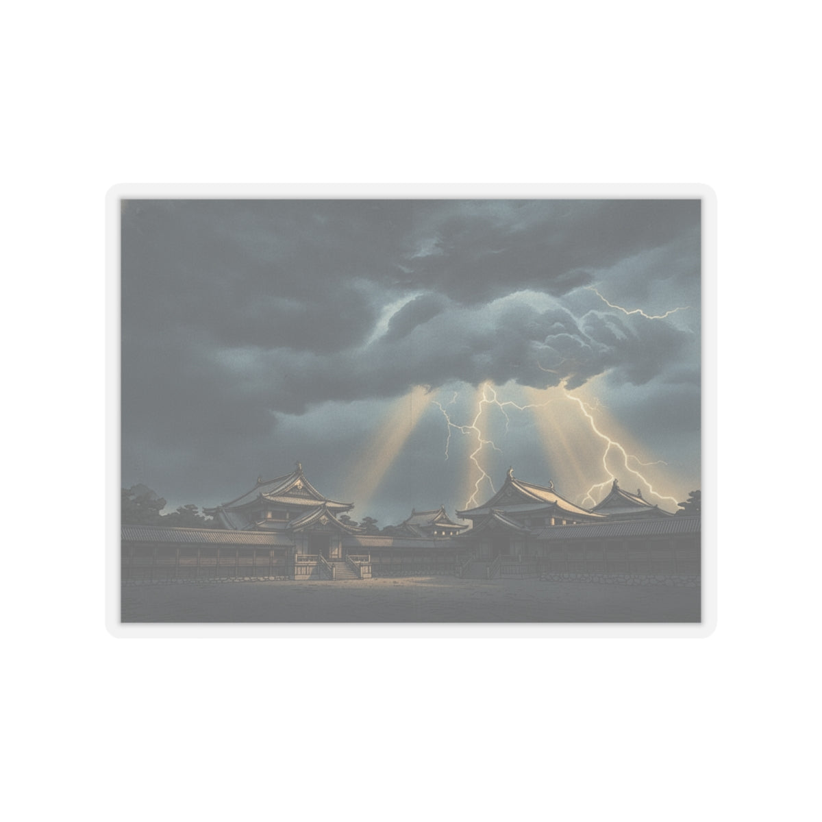 Dramatic Storm — The Inner Palace Of Chiyoda (Chiyoda No Ōoku) — Kiss-Cut Sticker