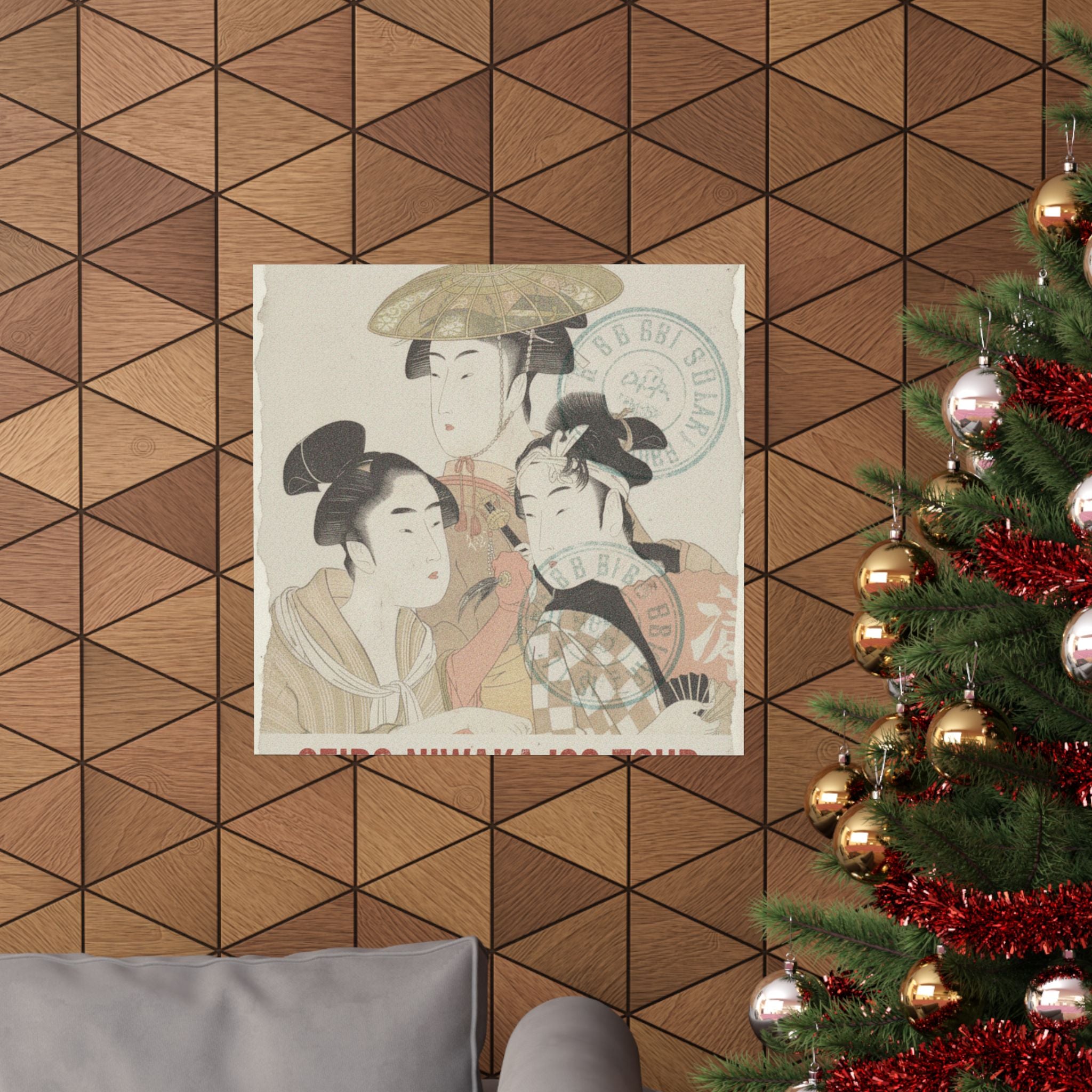 Vintage Bootleg — Seiro Niwaka Onna Geisha No Bu Tojin Shishi Sumo — Matte Poster