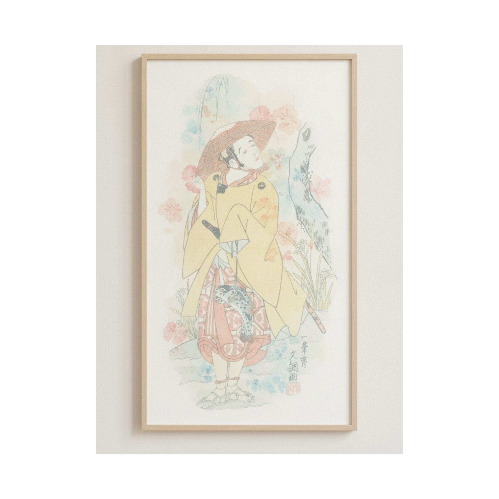 Watercolor — Arashi Otohachi I — Matte Poster