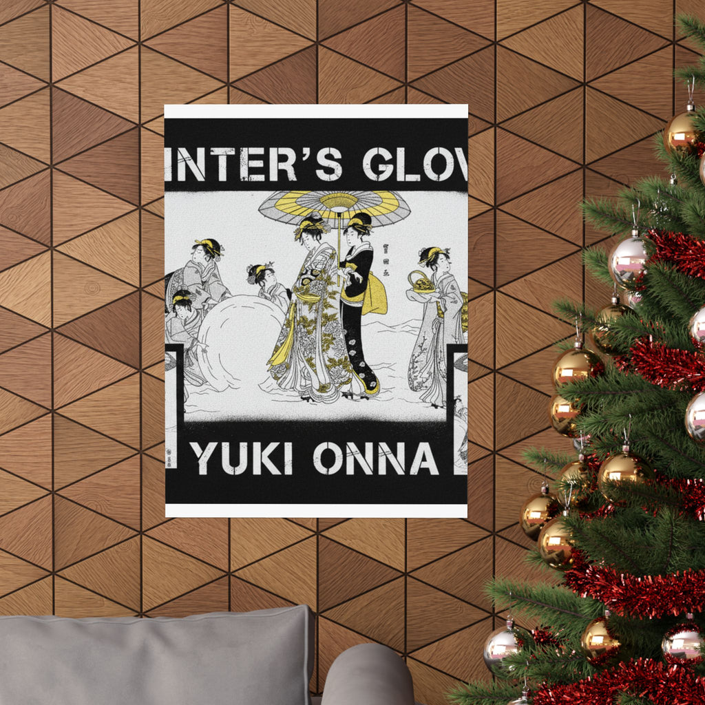 Streetwear Collage — Courtesans And Attendants Making A Giant Snowball — Matte Poster