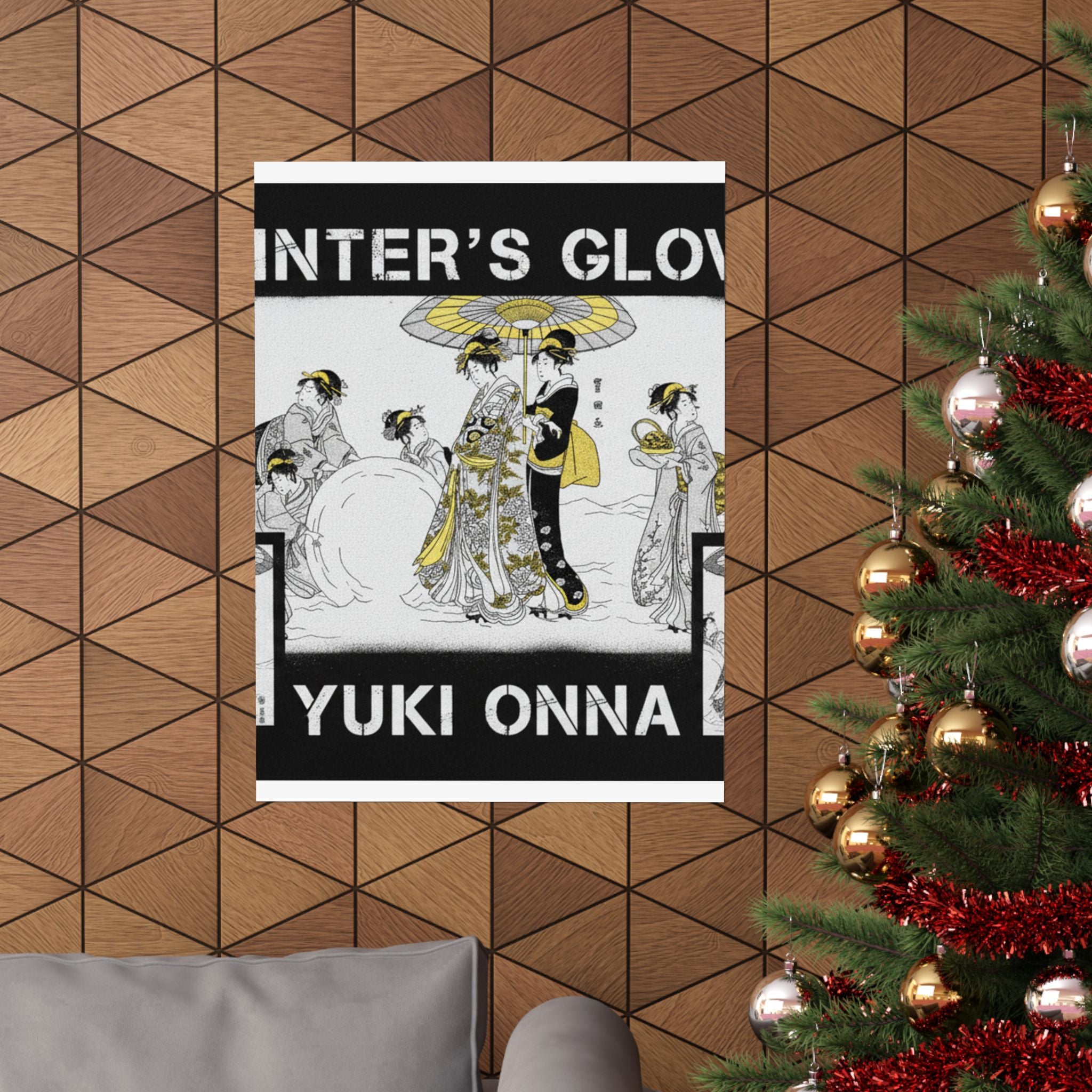Streetwear Collage — Courtesans And Attendants Making A Giant Snowball — Matte Poster