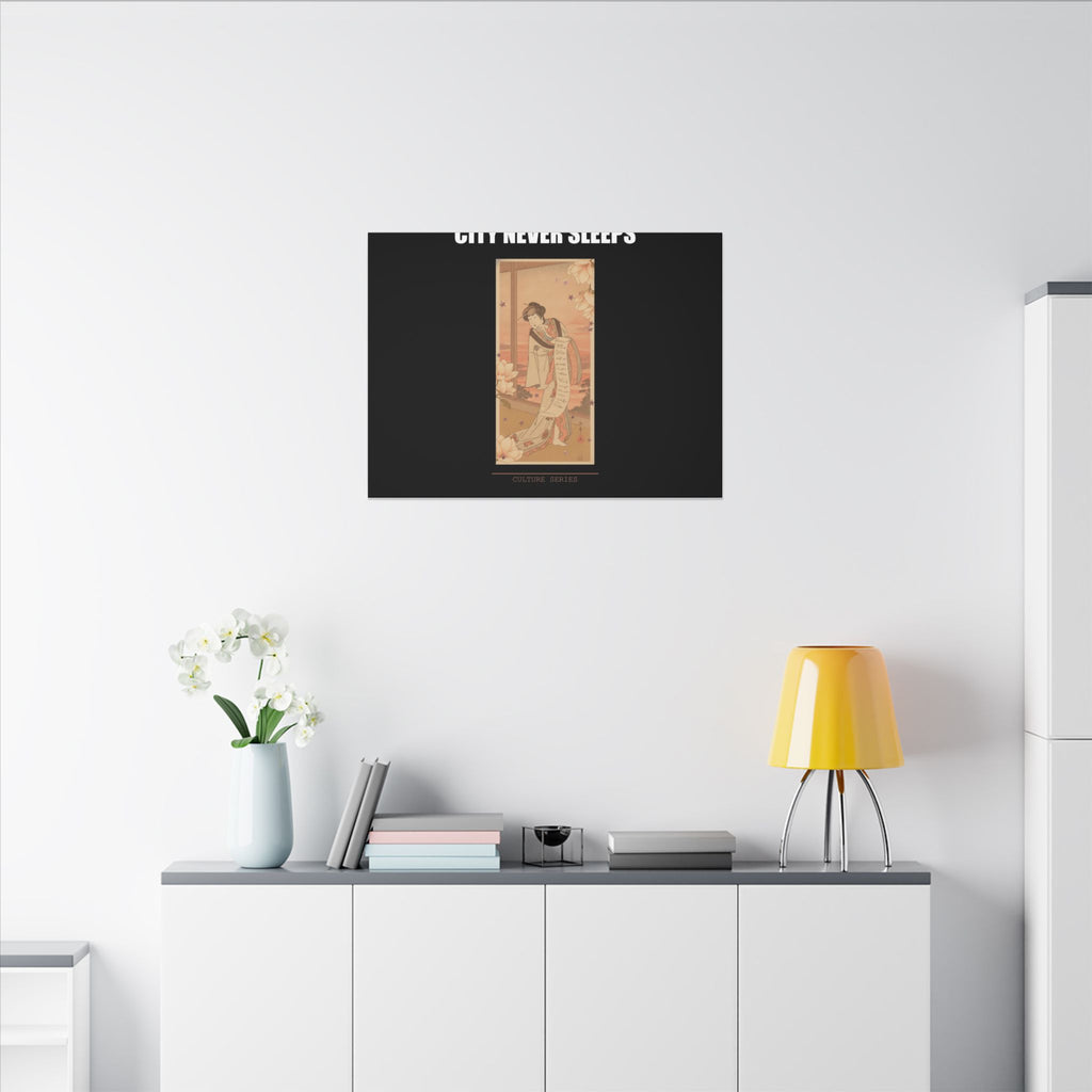 STREET CERTIFIED | The Second Yamashito Kinsaku As A Courtesan Standing In A Room — Matte Canvas