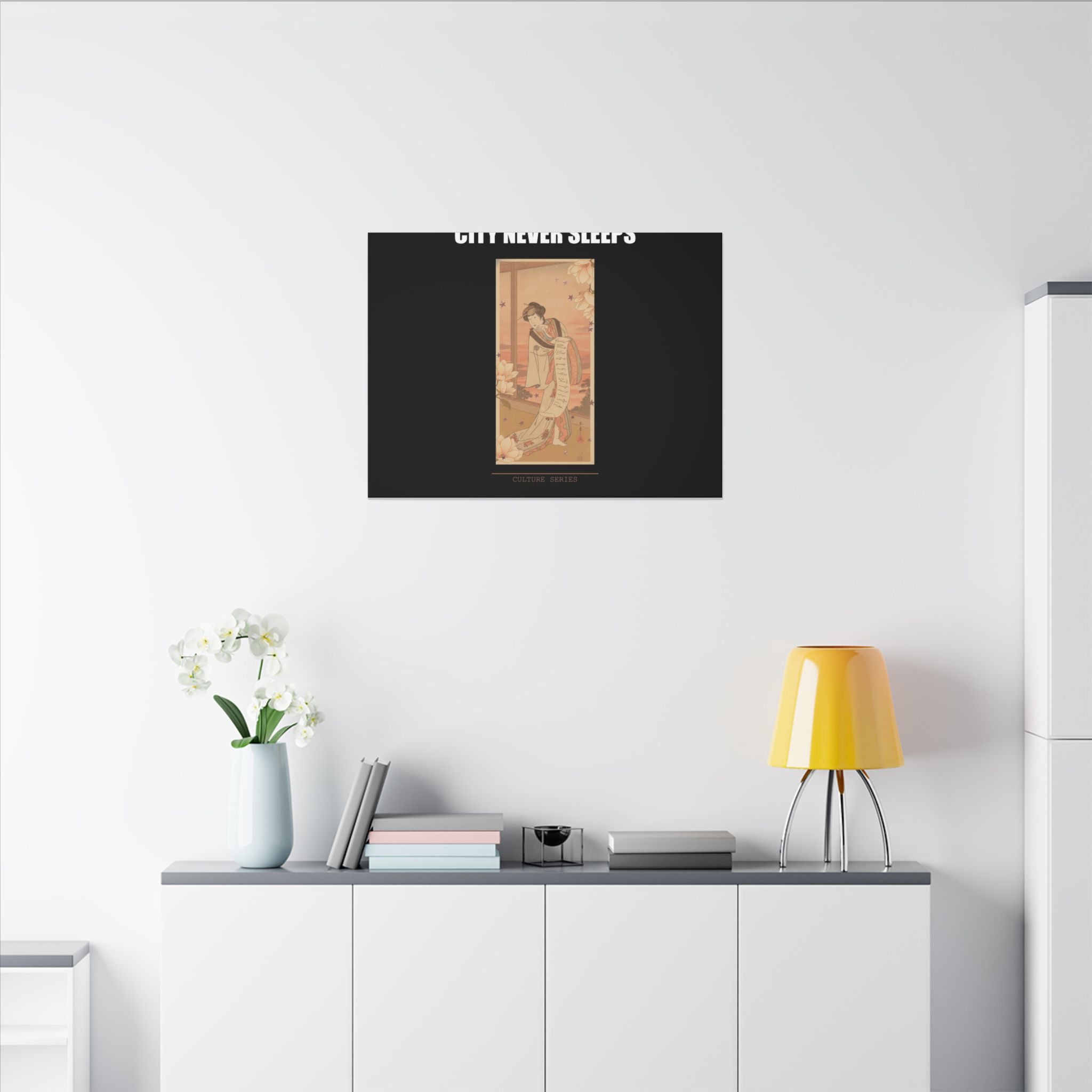 STREET CERTIFIED | The Second Yamashito Kinsaku As A Courtesan Standing In A Room — Matte Canvas