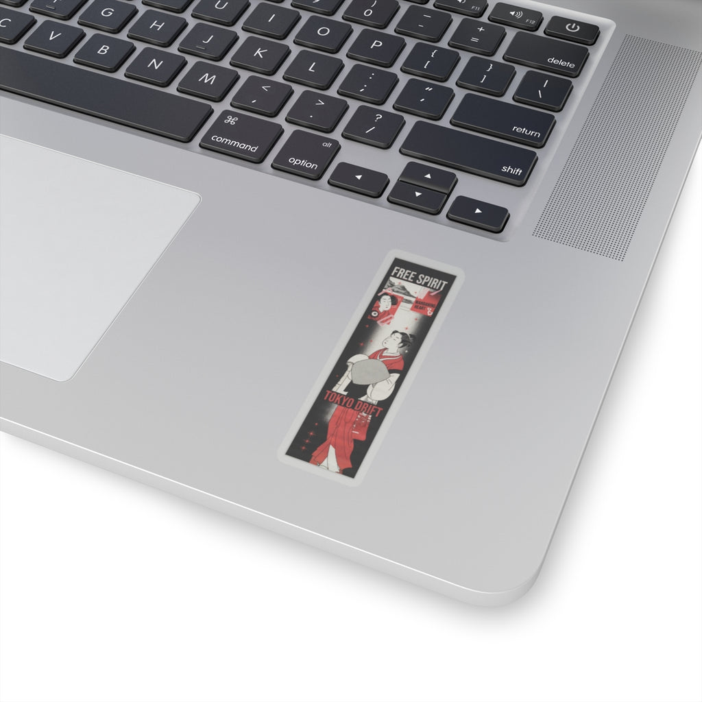 Streetwear Collage — A Young Komuso — Kiss-Cut Sticker