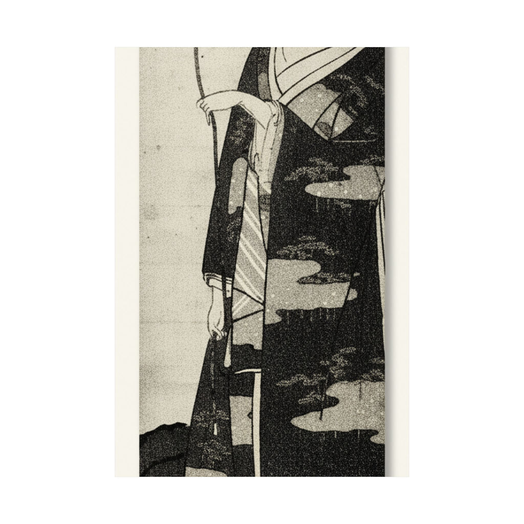 Ecommerce Main — A Woman Playing With A Monkey Which Has Climbed A Tree — Matte Poster