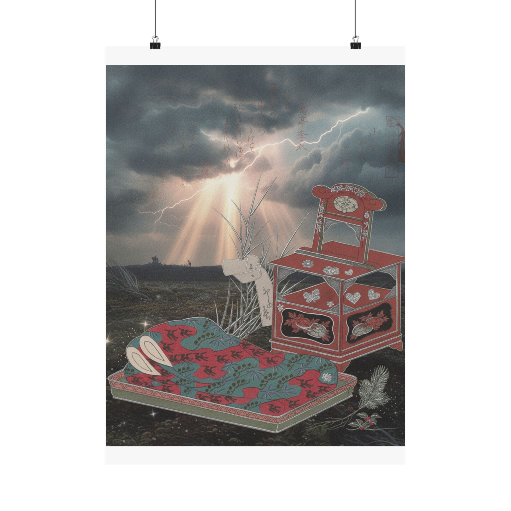 Dramatic Storm — Cabinet For The Toilet And Bed-Clothes — Matte Poster
