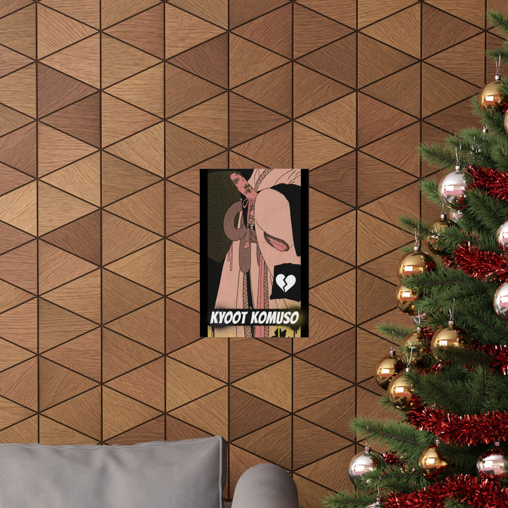 Streetwear Collage — A Girl As A Komuso — Matte Poster