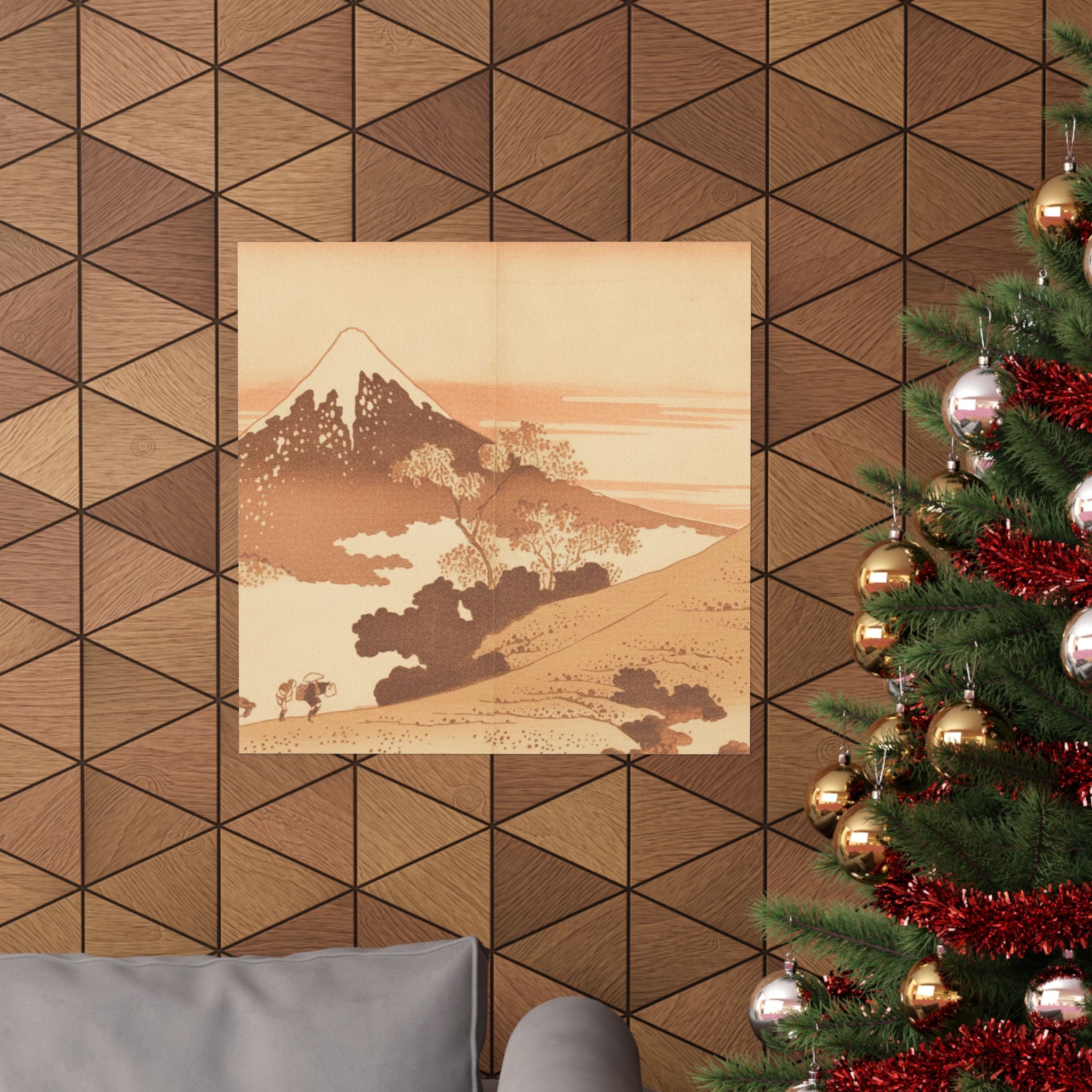 Southern Sunset — Fuji From Inume (?) Pass — Matte Poster