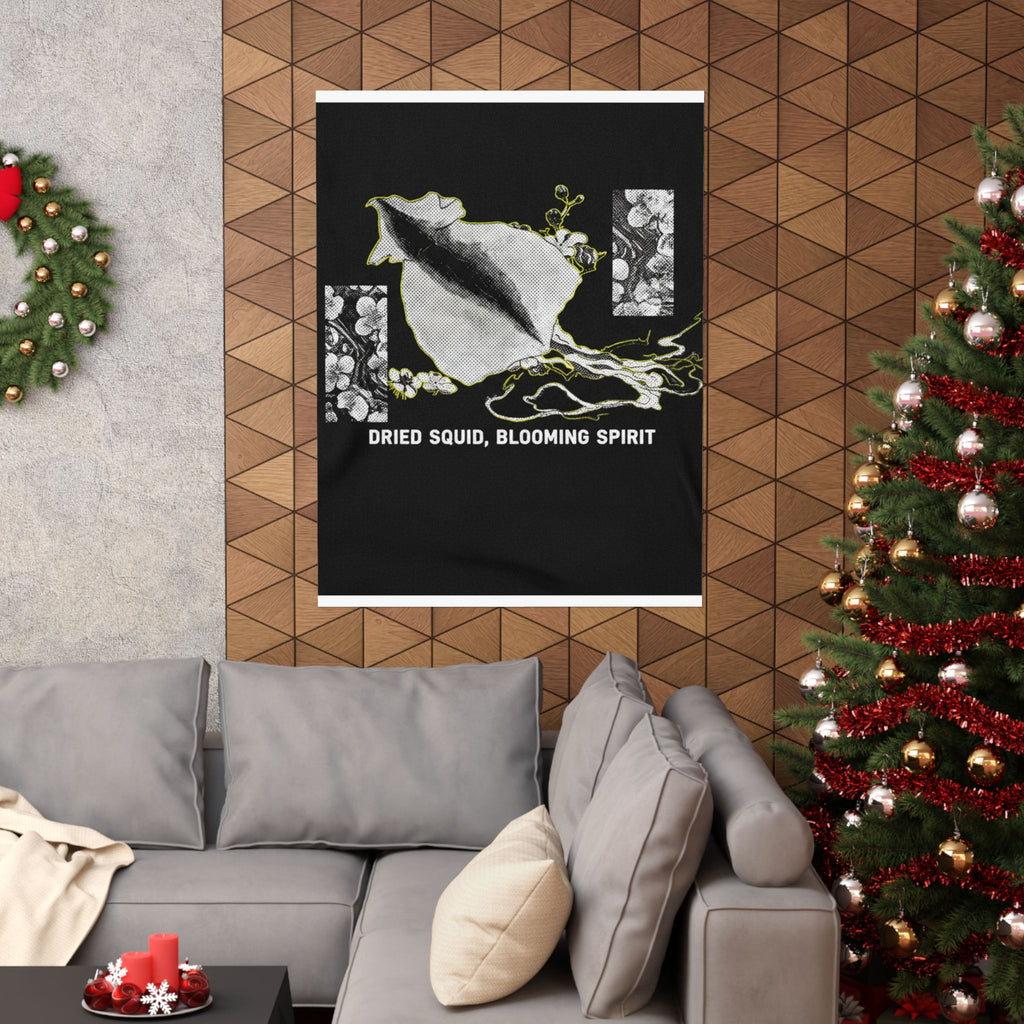 Streetwear Collage — Dried Cuttle-Fish And Plum Blossoms — Matte Poster