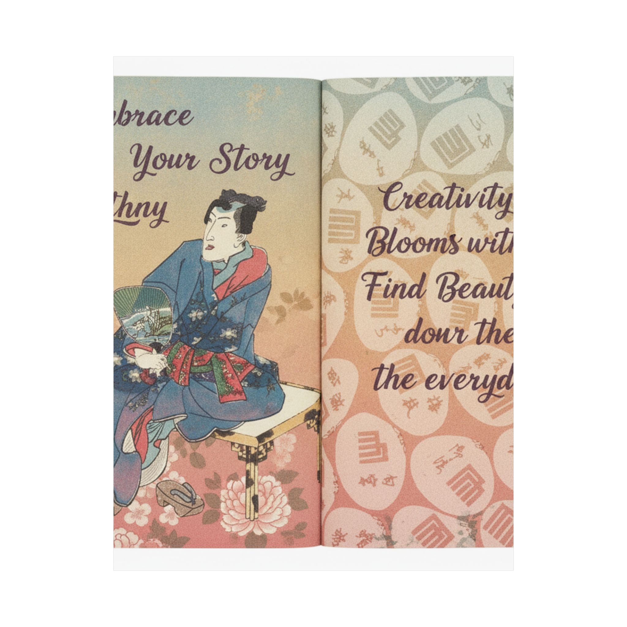 Affirmation — A Fraudulent Murasaki’S Rustic Genji  By Ryūtei Tanehiko — Matte Poster