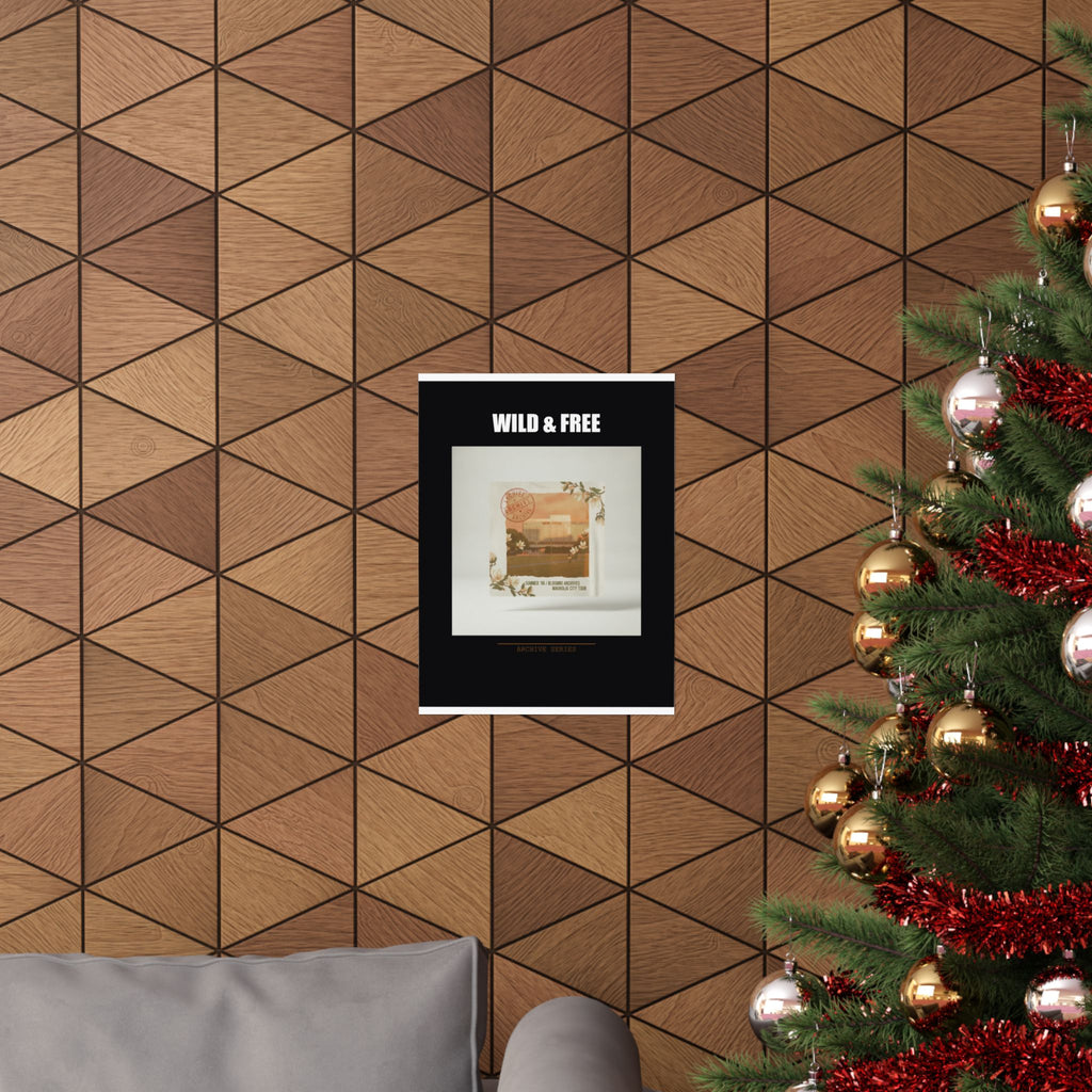 WILD & FREE Vintage Magnolia Archive Matte Poster