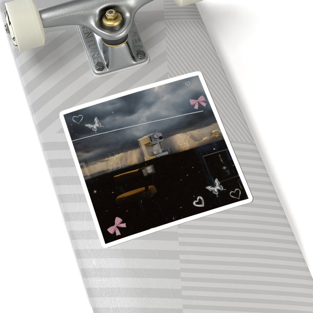 Dramatic Storm — Kitchen — Kiss-Cut Sticker
