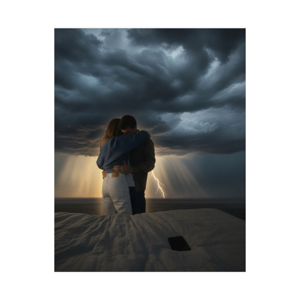 Dramatic Storm — Person — Matte Poster