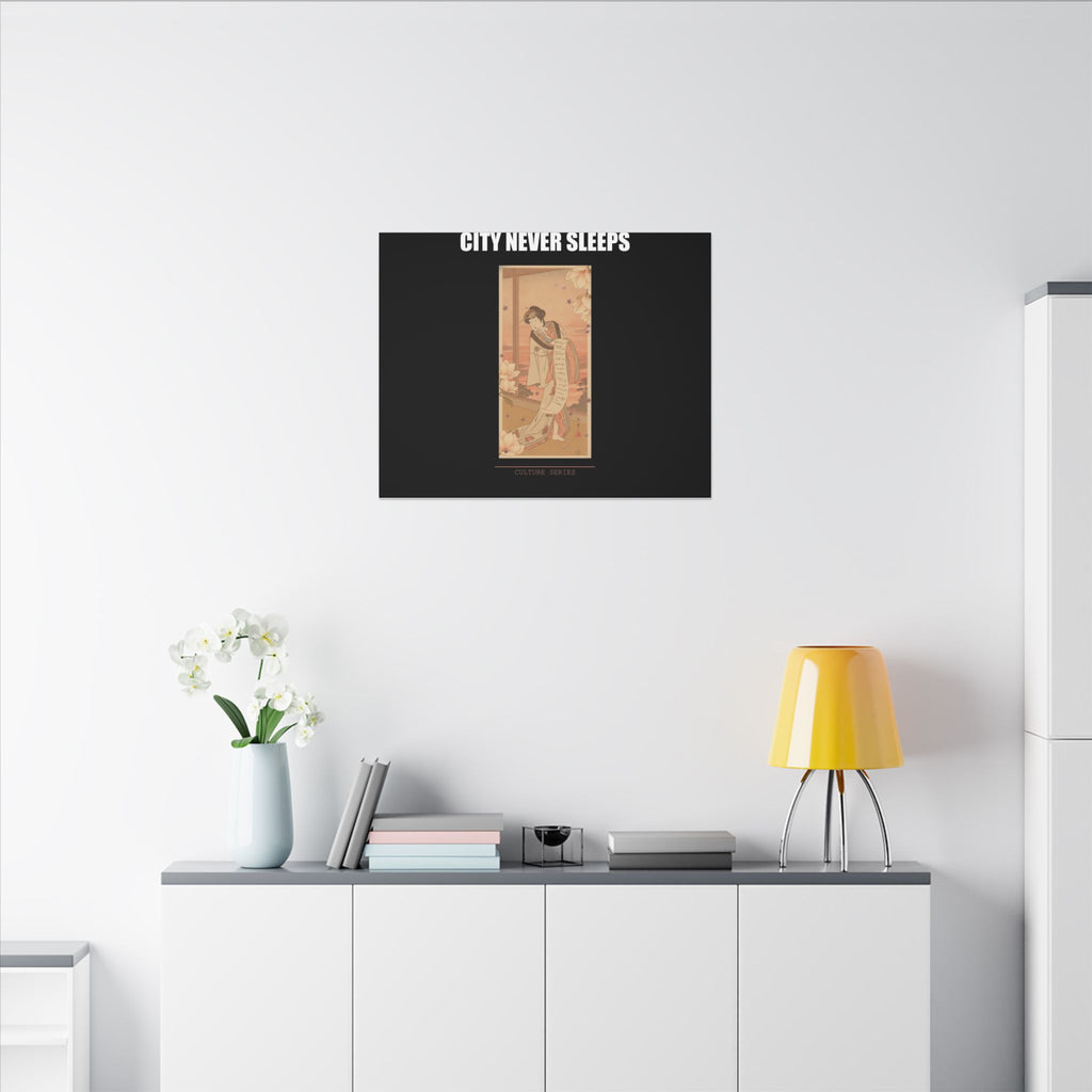 STREET CERTIFIED | The Second Yamashito Kinsaku As A Courtesan Standing In A Room — Matte Canvas
