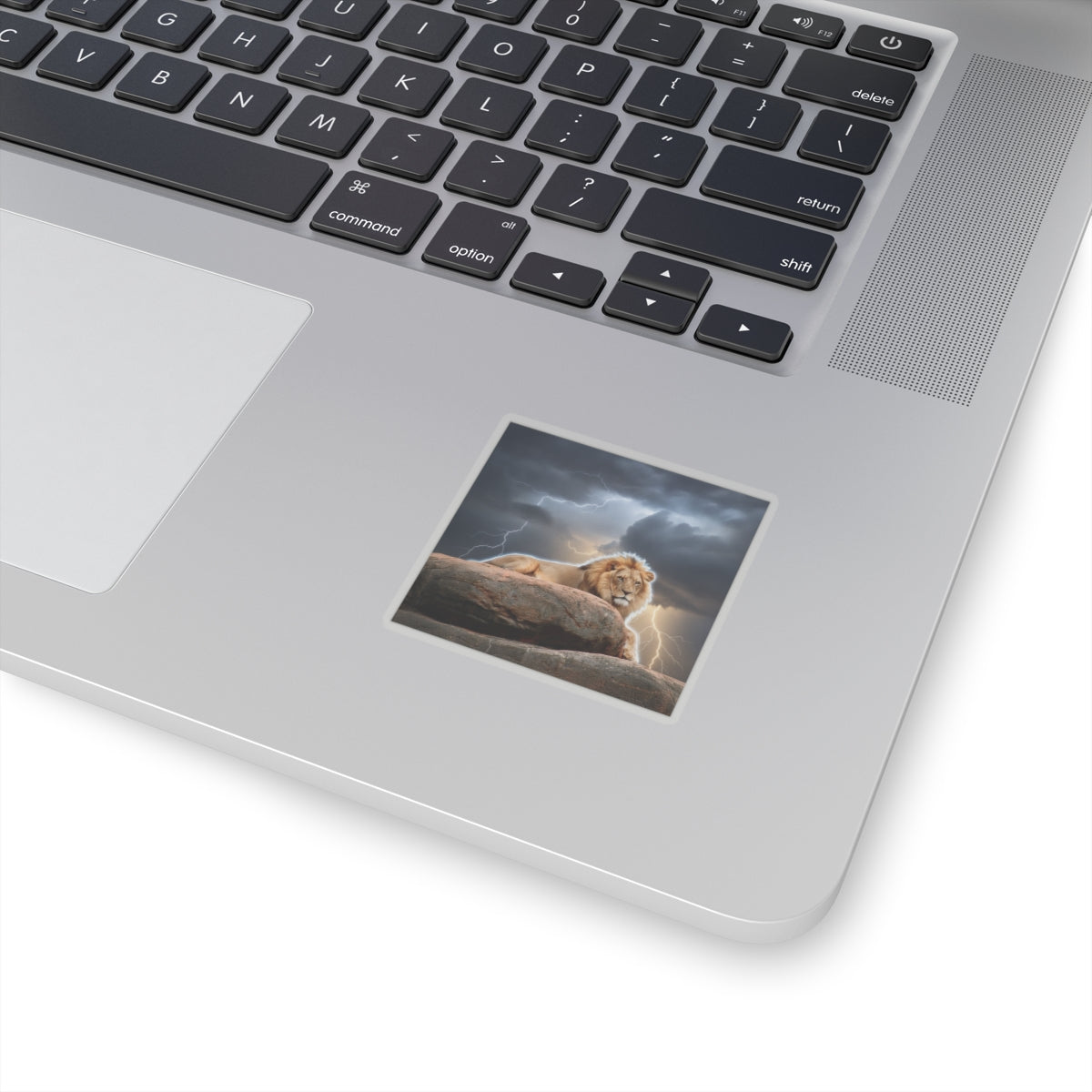 Dramatic Storm — Lion — Kiss-Cut Sticker