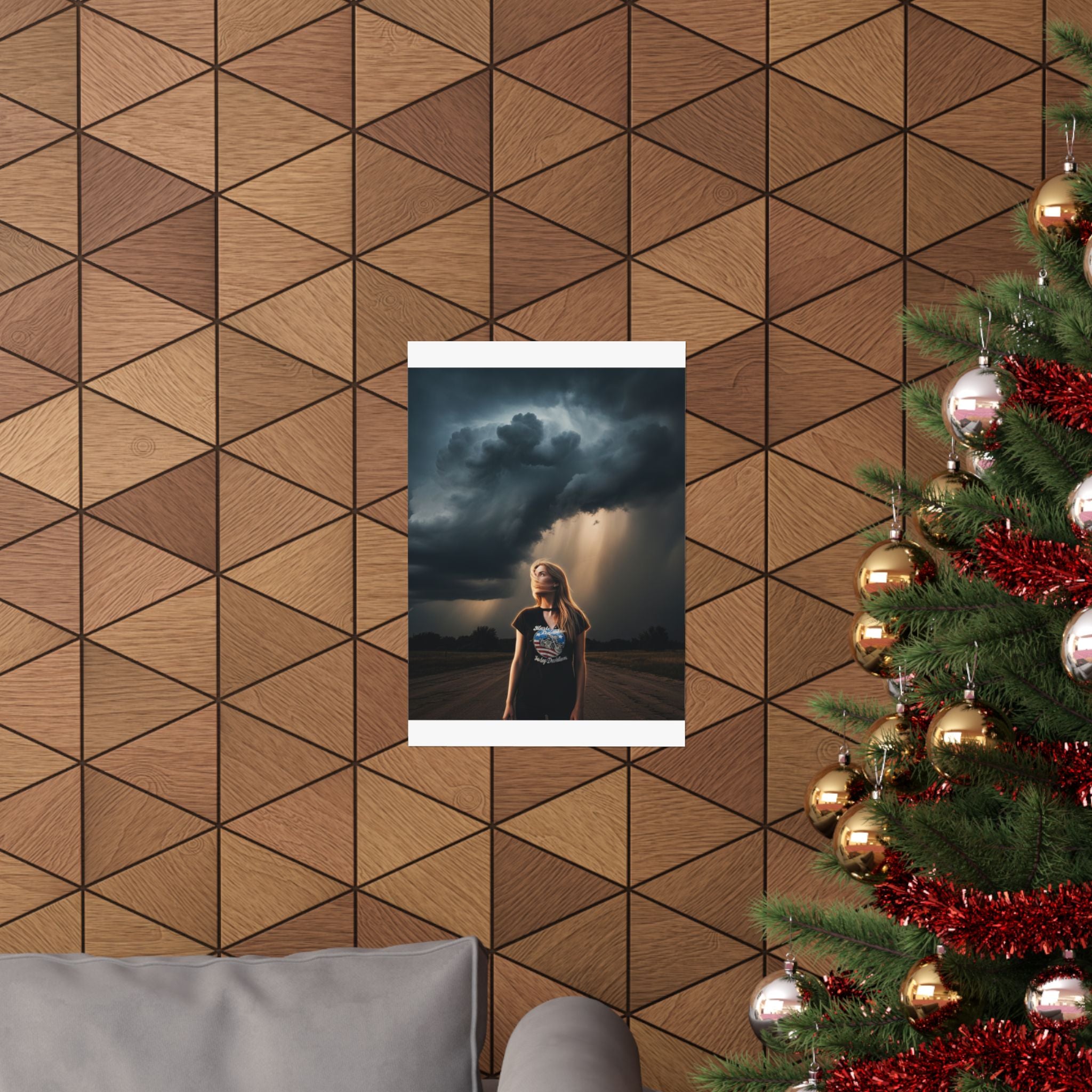 Dramatic Storm — Person — Matte Poster