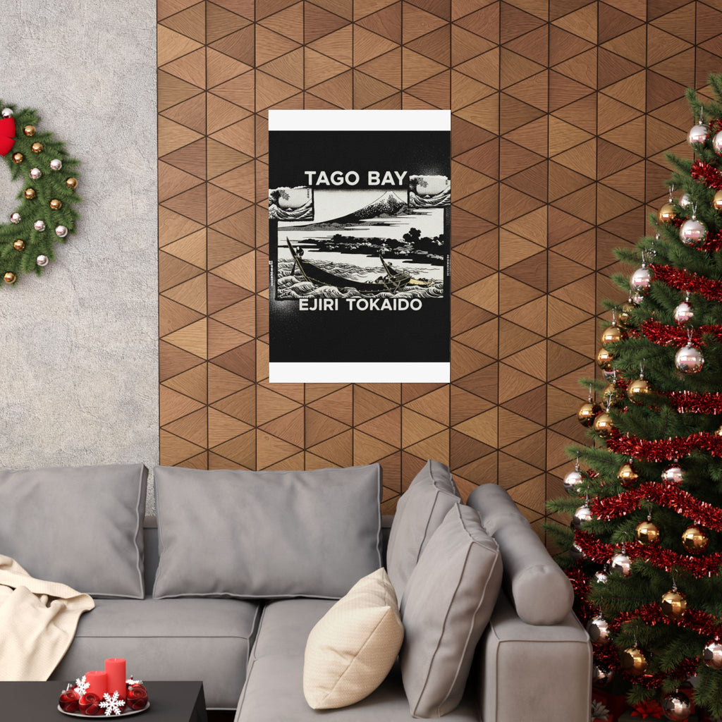 Streetwear Collage — Tago Bay Near Ejiri On The Tōkaidō (Tōkaidō Ejiri Tago No Ura Ryaku Zu), From Th — Matte Poster