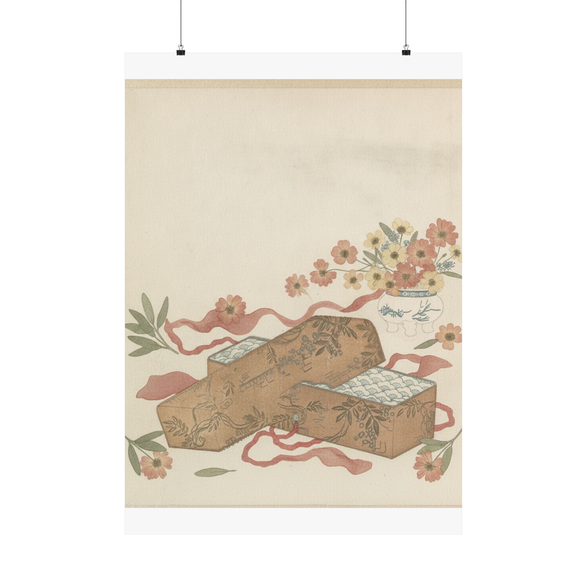 Botanical — Letter-Box With Letter And Potted Flower — Matte Poster