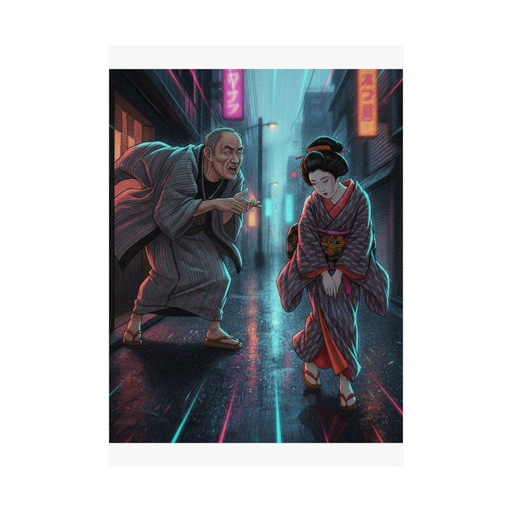 Fast Furious — "A Scolding" (Ochiyo), Illustration From Bugei Kurabu (Literary Club) — Matte Poster