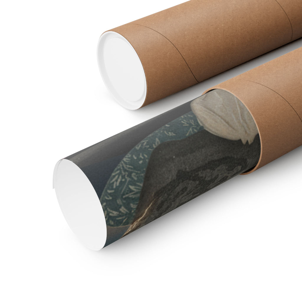 Dramatic Storm — Fire-Holder And Tea-Box — Matte Poster