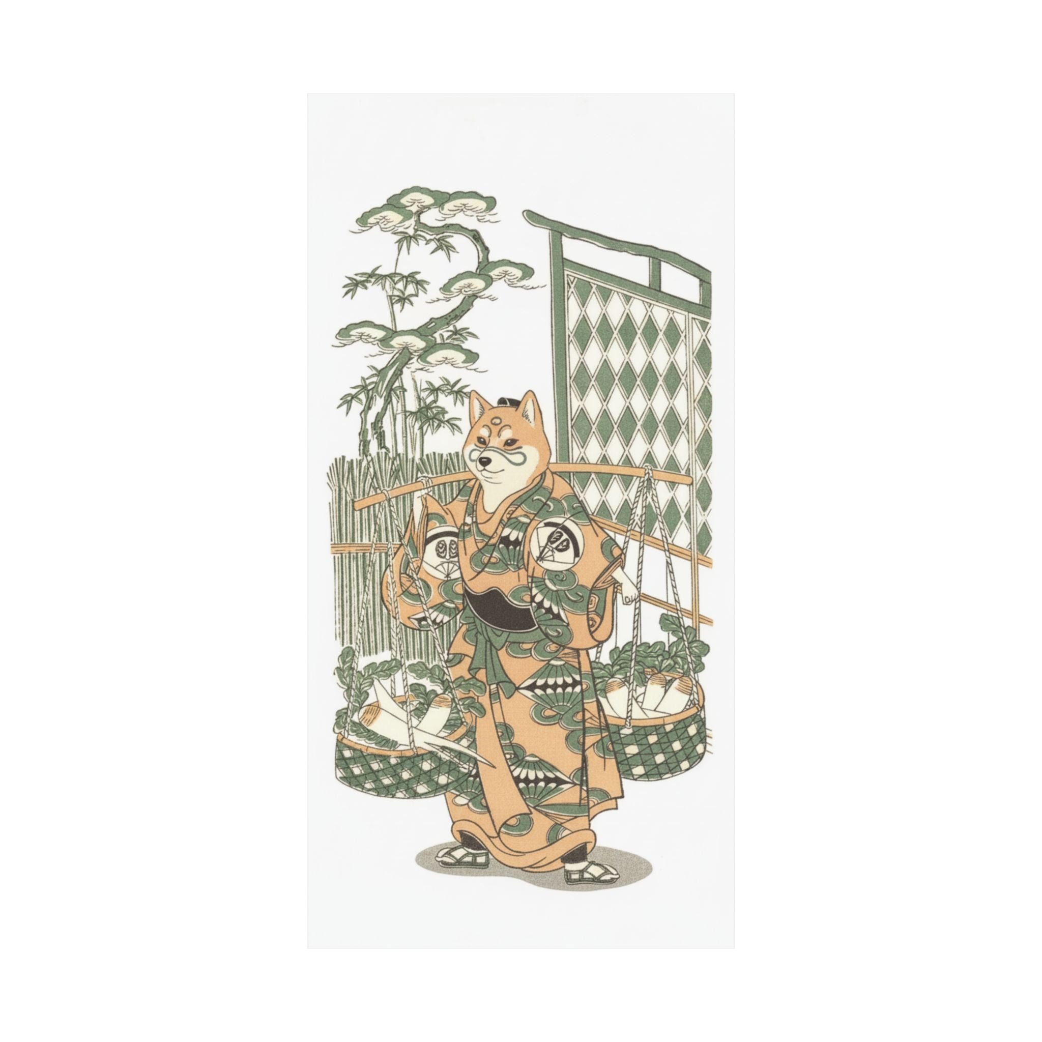 Ecommerce Main — Kabuki Actor Onoe Kikugorō I In The Belle Of Asakusa Temple (Keisei Asakusa No K — Matte Poster