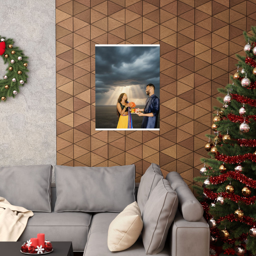 Dramatic Storm — Person — Matte Poster