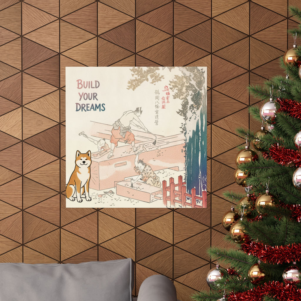 Affirmation — History Of Kamakura: Building Tsurugaoka Hachiman Shrine — Matte Poster