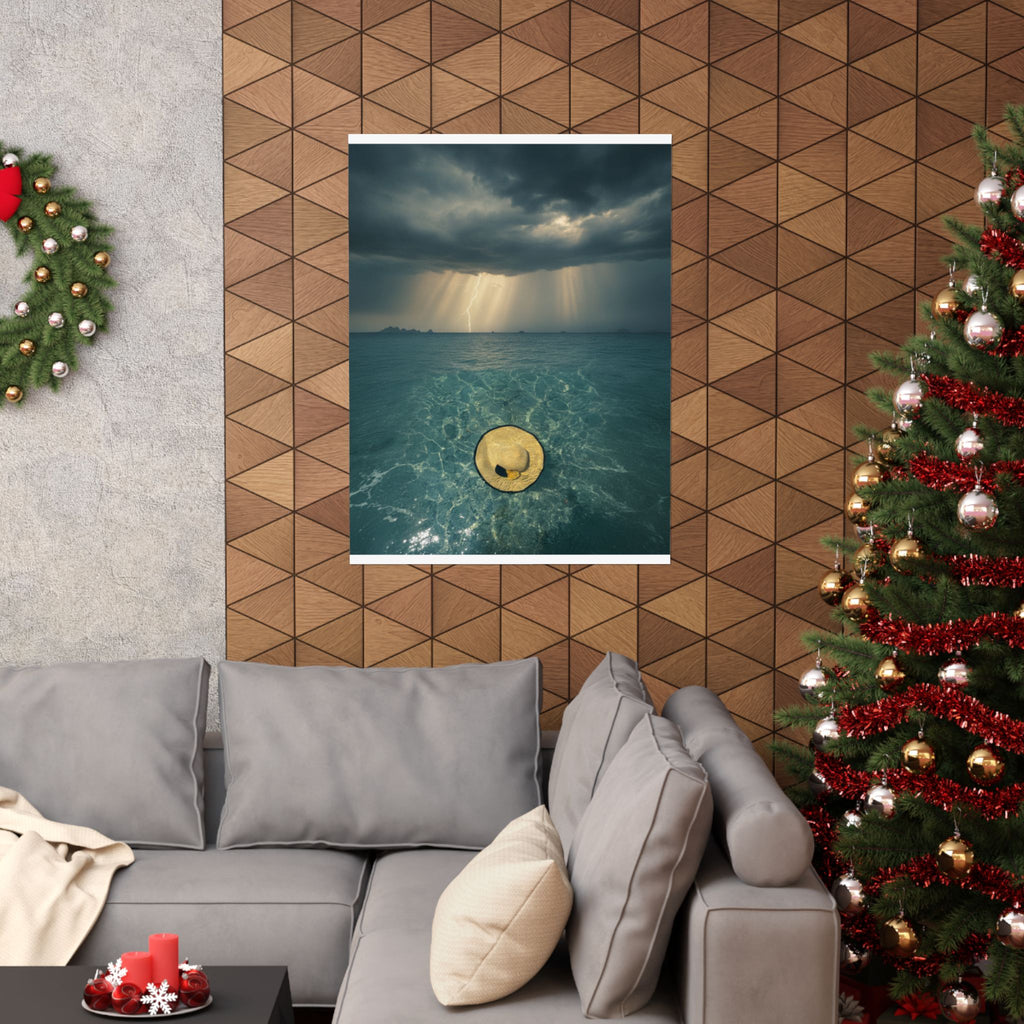 Dramatic Storm — Hat — Matte Poster