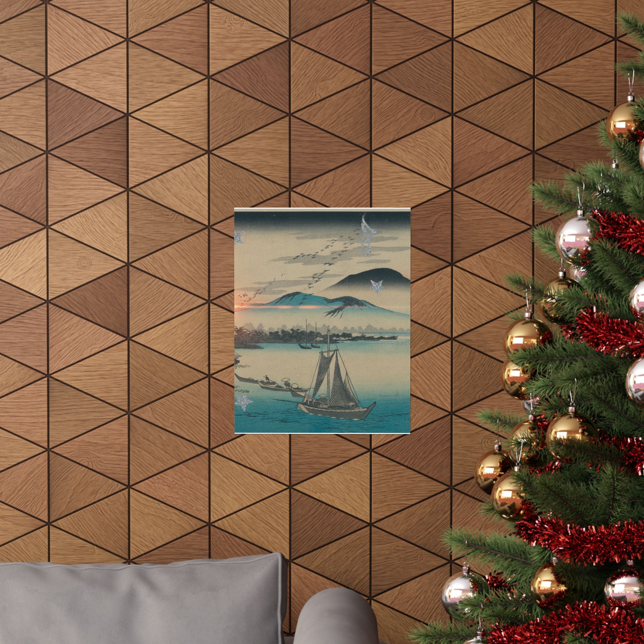 Cinematic — Geese Flying Down To Katada — Matte Poster