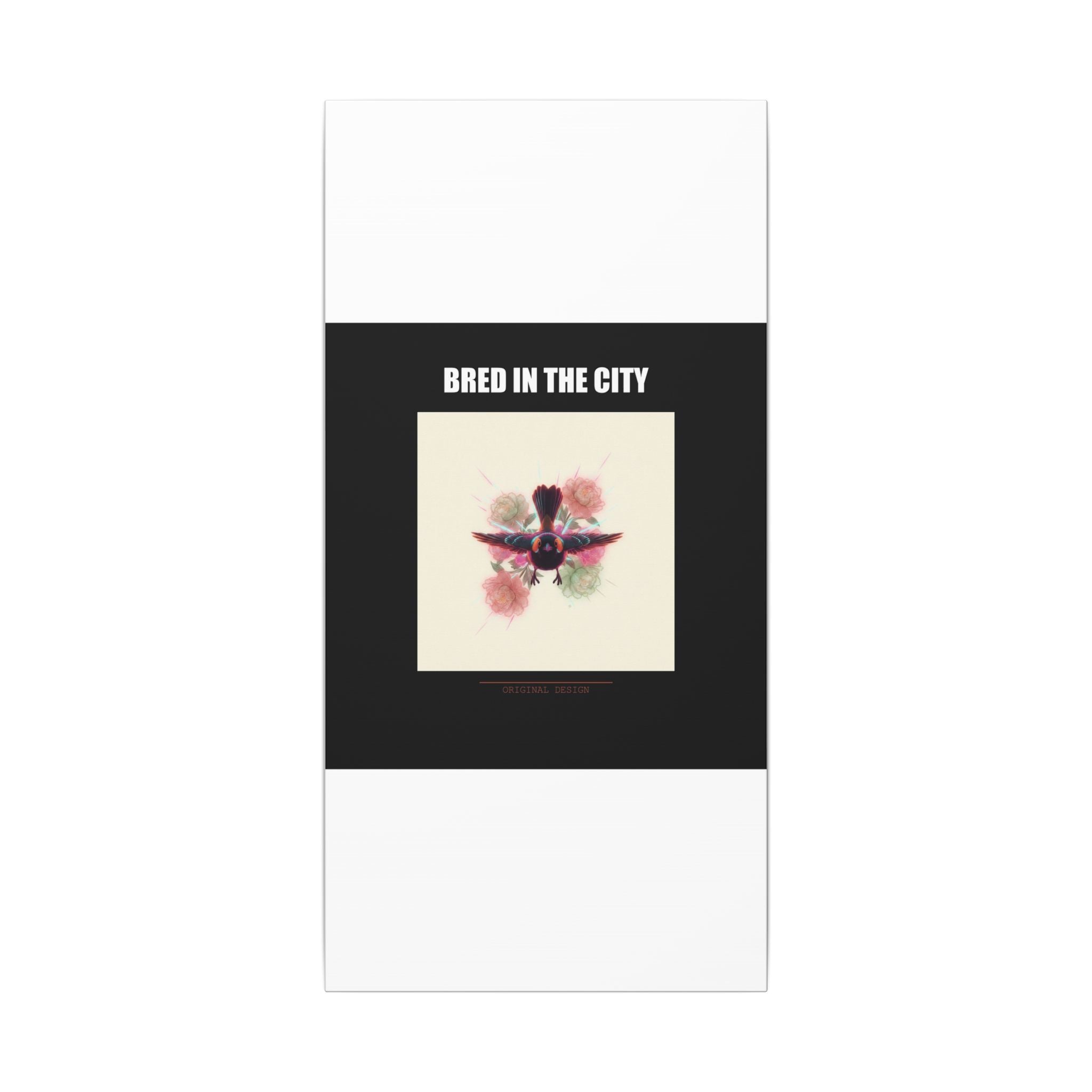 BRED IN THE CITY Flying Bird & Roses Matte Canvas
