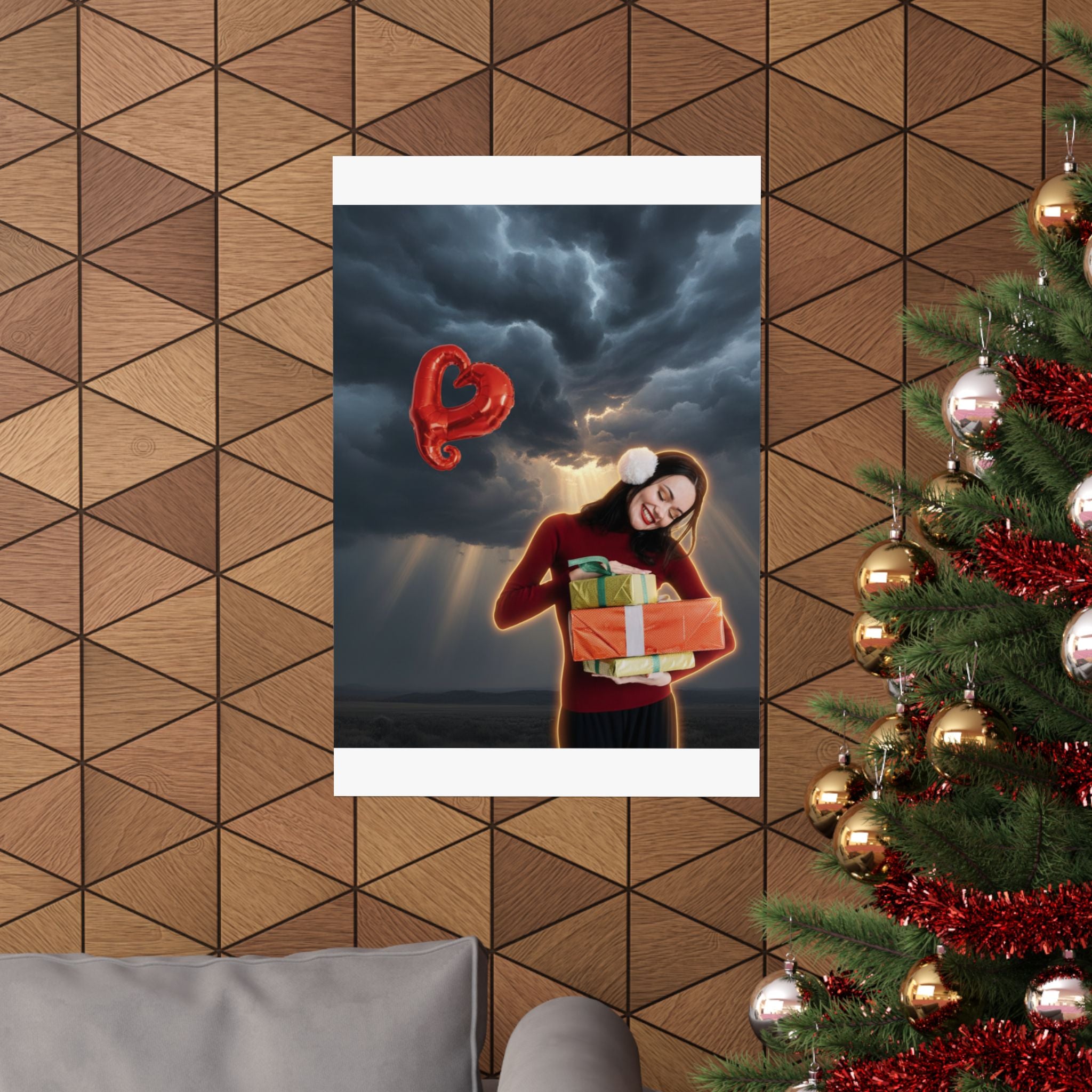 Dramatic Storm — Person — Matte Poster