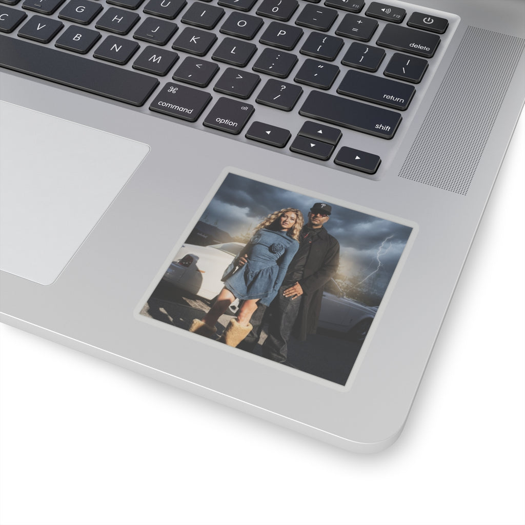 Dramatic Storm — Person — Kiss-Cut Sticker