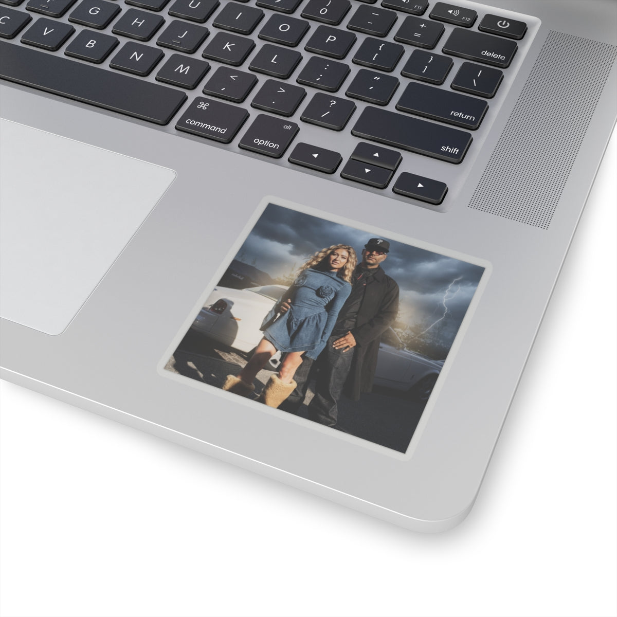 Dramatic Storm — Person — Kiss-Cut Sticker